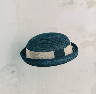 CHAPEAU ENFANT - Bleu Marine bordé ruban Bleu Marine